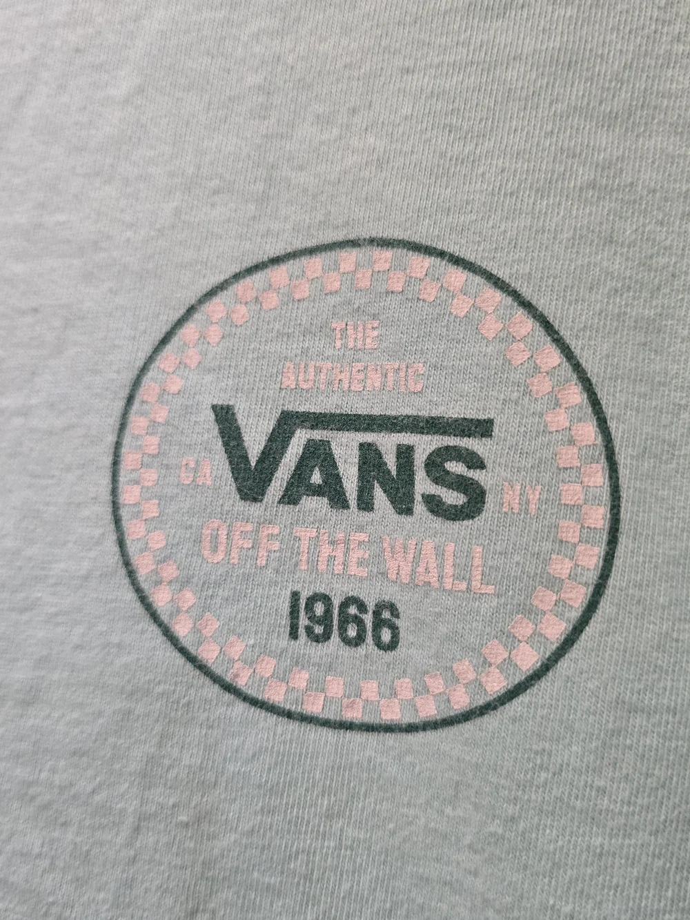 Vans Mint Green Short Sleeve Tee with Chest Logo
